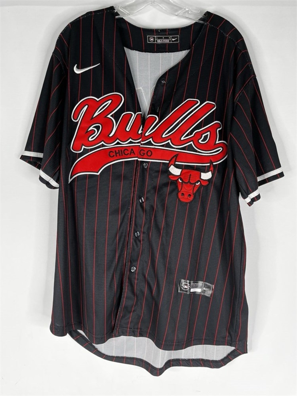 Nike Chicago Bulls Jordan Baseball Style Jersey L
